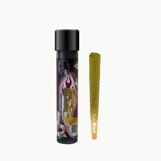Photograph of product: Cali Blaze - Passion Fruit - Liquid Diamond Infused Pre-Roll