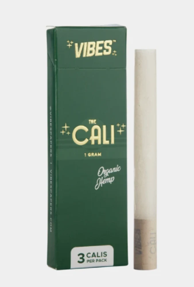 Photograph of Product: VIBES - Organic Hemp Cones, The Cali, 1 Gram 3pk
