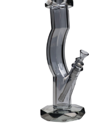 Photograph of product: Luv Buds | 12" Facet Fattie Curved Bong