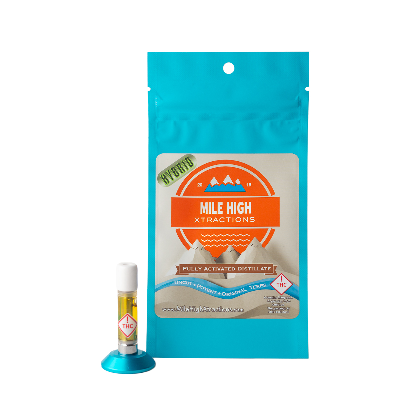 Photograph of product: Mile High Xtractions Cartridge (H) FRUIT PUNCH