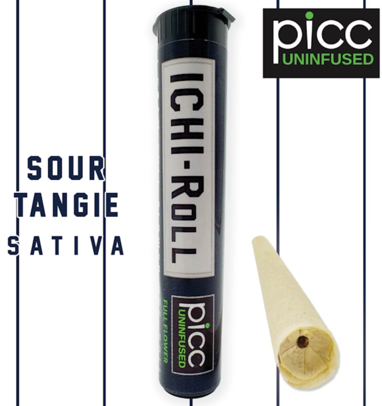 Photograph of product: Ichi-Roll | Sour Tangie | 1g Preroll | Oui'd