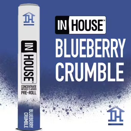 Photograph of product: In House Blueberry Crumble Infused Preroll