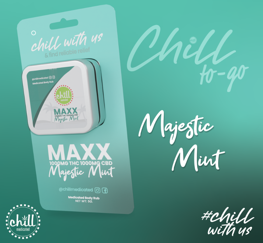 Photograph of product: Topical | Majestic Mint | 75mg:75mg | Chill To Go