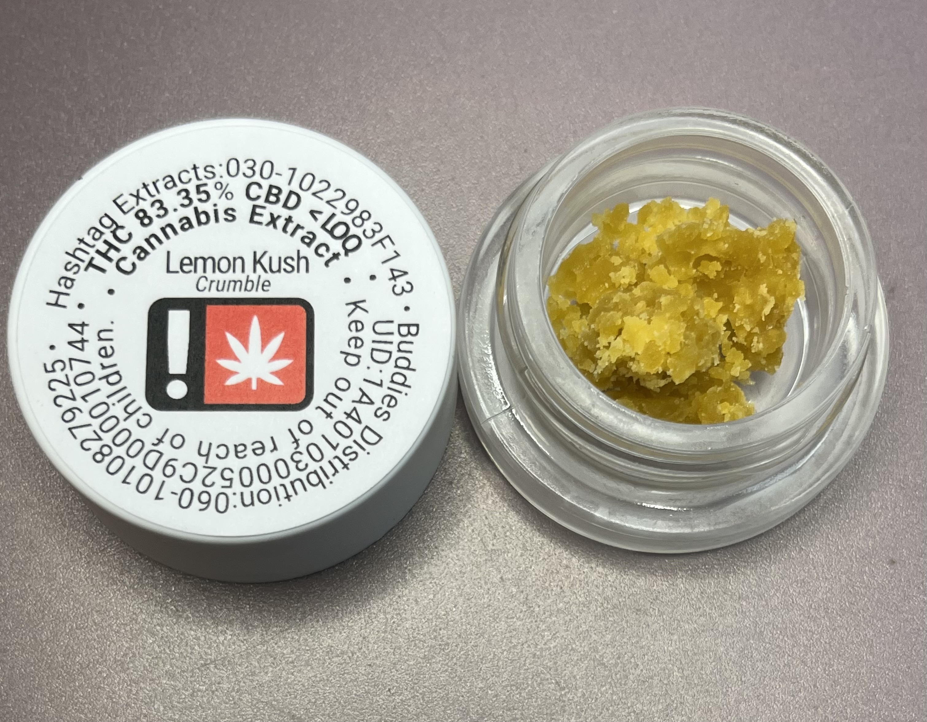 Photograph of product: Lemon Kush Crumble - Buddies