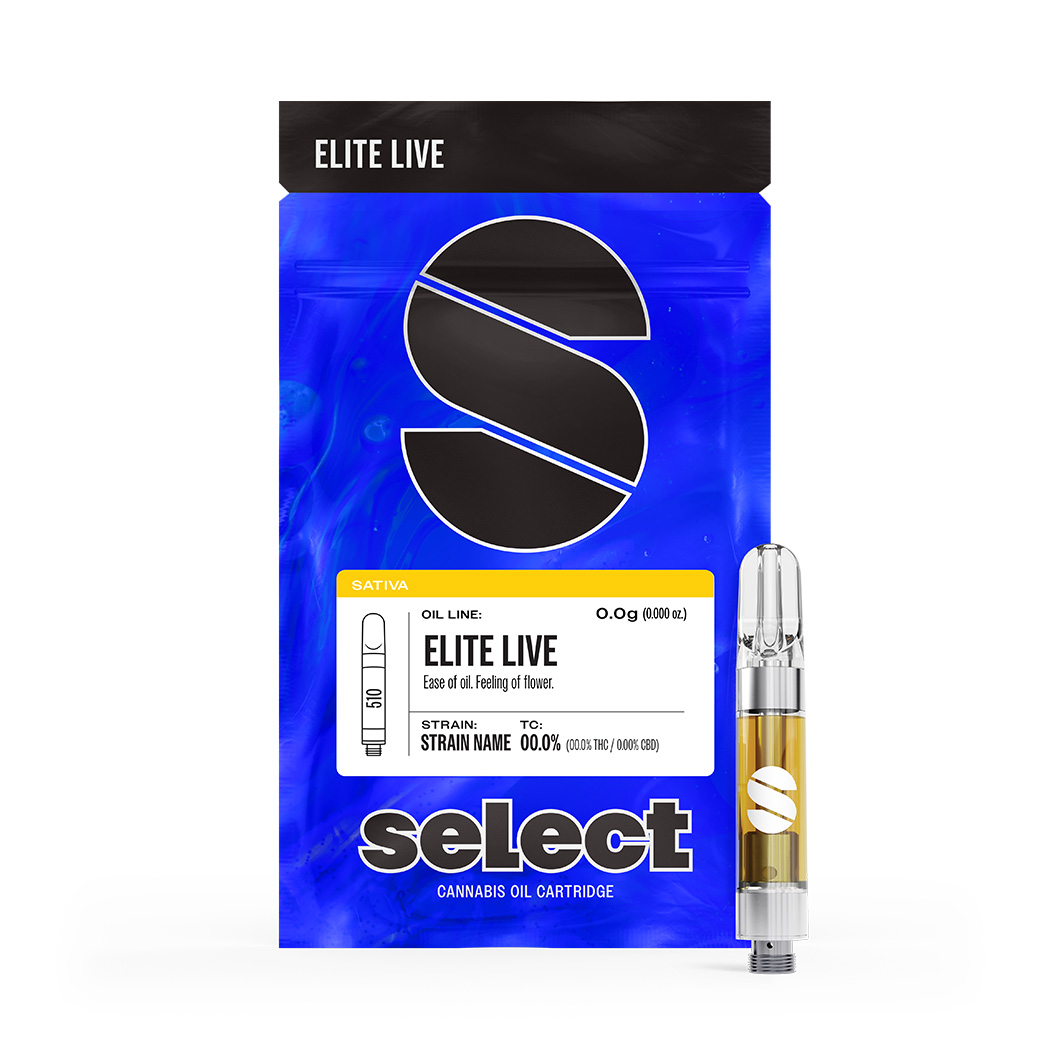 Photograph of product: Select - Elite Live Resin Cartridge - Super Silver Haze (S) (1.0g)