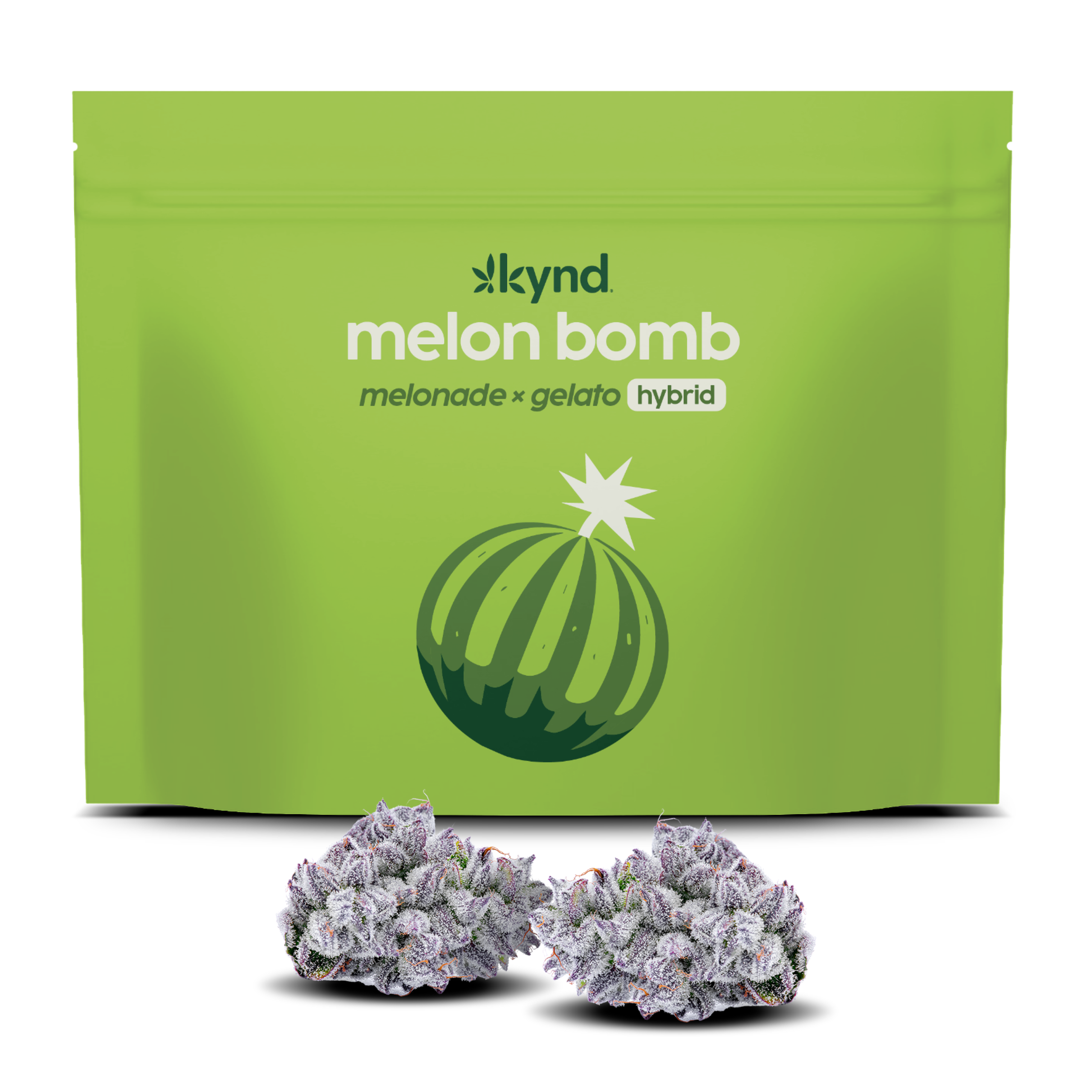 Photograph of product: Kynd Melon Bomb (H) Flower 28g