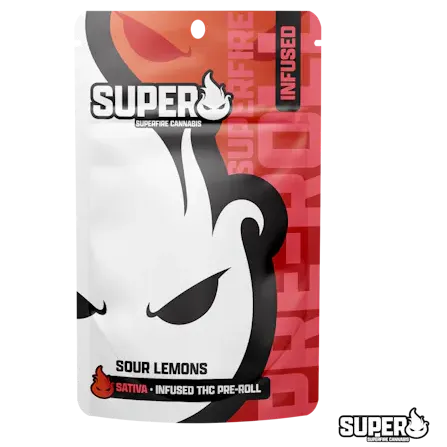 Photograph of product: Superfire Sour Lemons 1.2g Infused Preroll