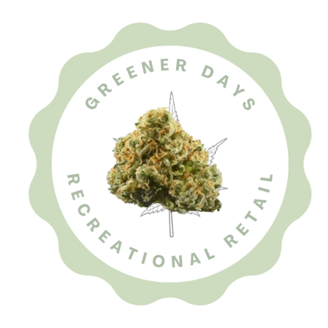Photograph of product: Greener Days Eighth (3.5G) Prepackaged Flower Cadillac Rainbow