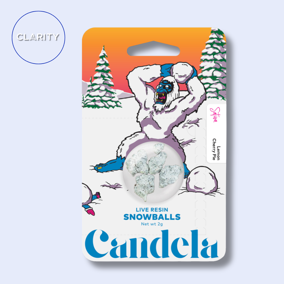 Photograph of product: Candela Live Resin Snowballs | Super Starfruit - 2g