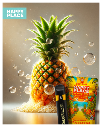 Photograph of Product: Pineapple Fizz Full Spectrum Disposable 2g