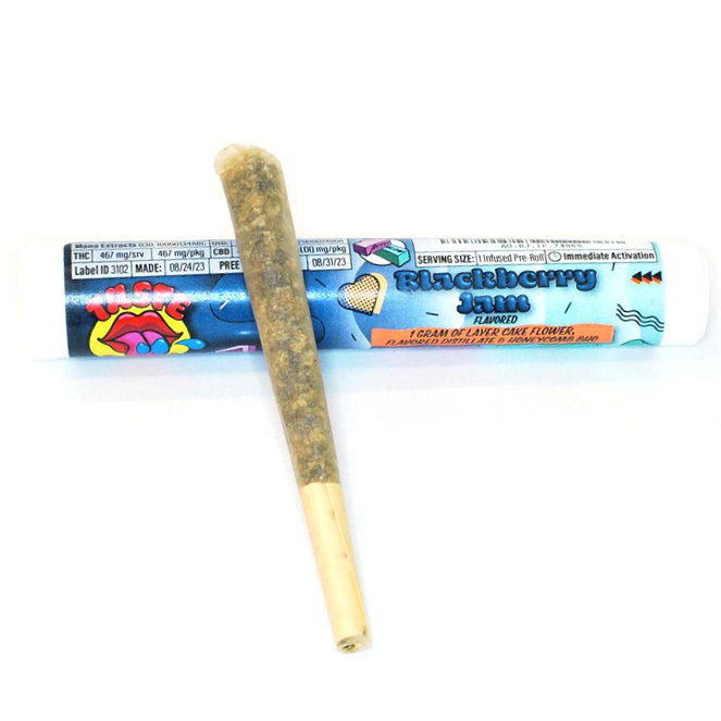 Photograph of product: Afterglow 1g Infused | Blackberry Jam Preroll