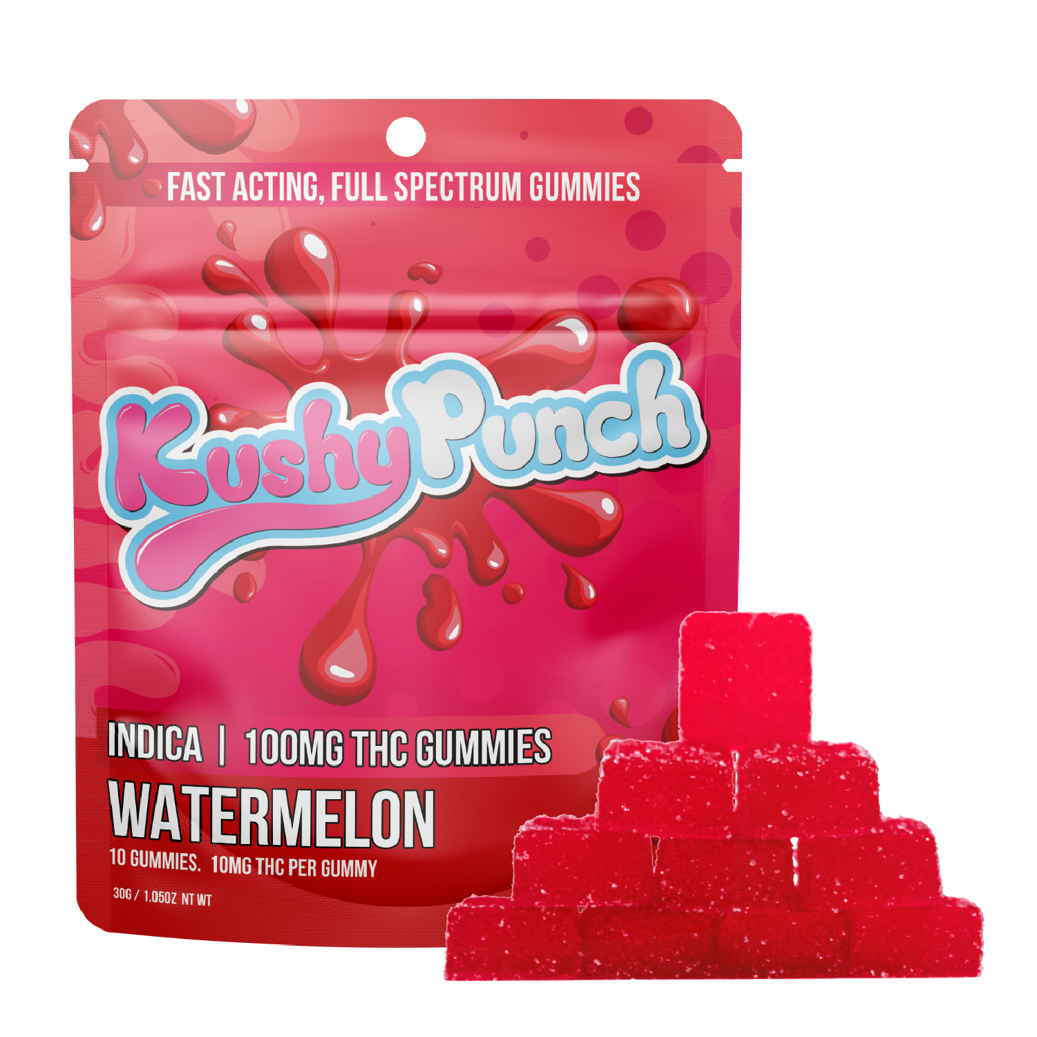 Photograph of product: Watermelon | Gummies | 10pk 100mg
