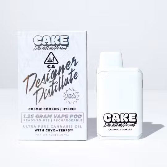 Photograph of Product: Cake | Cosmic Cookies - 1.25 Grams - Hybrid - Designer Distillate