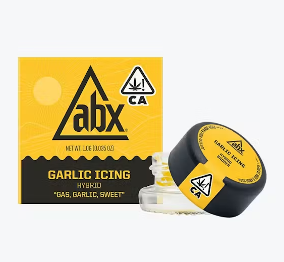 Photograph of product: ABX Garlic Icing Hybrid Badder 1g