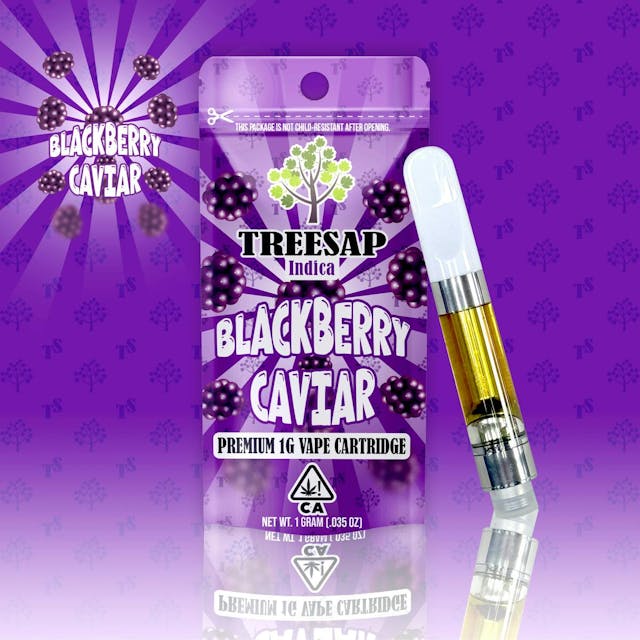 Photograph of product: Blackberry Caviar | 1G Cartridge