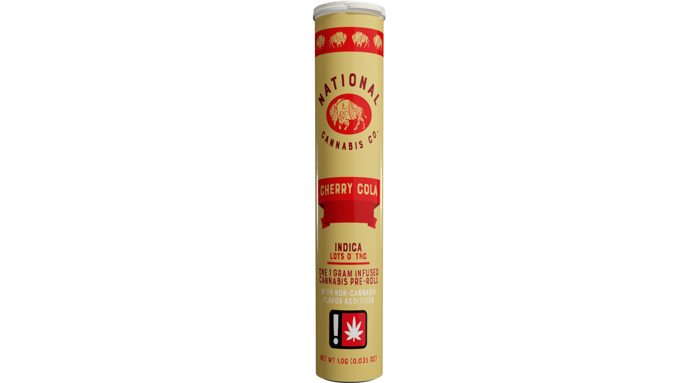 Photograph of product: National Oui'd Co Fruit Terpene Infused PreRoll | Oui'd | Cherry Cola