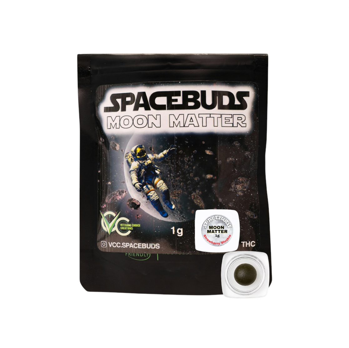 Photograph of product: Spacebuds Moon Matter Strawberry Slushie Infused au chocolat