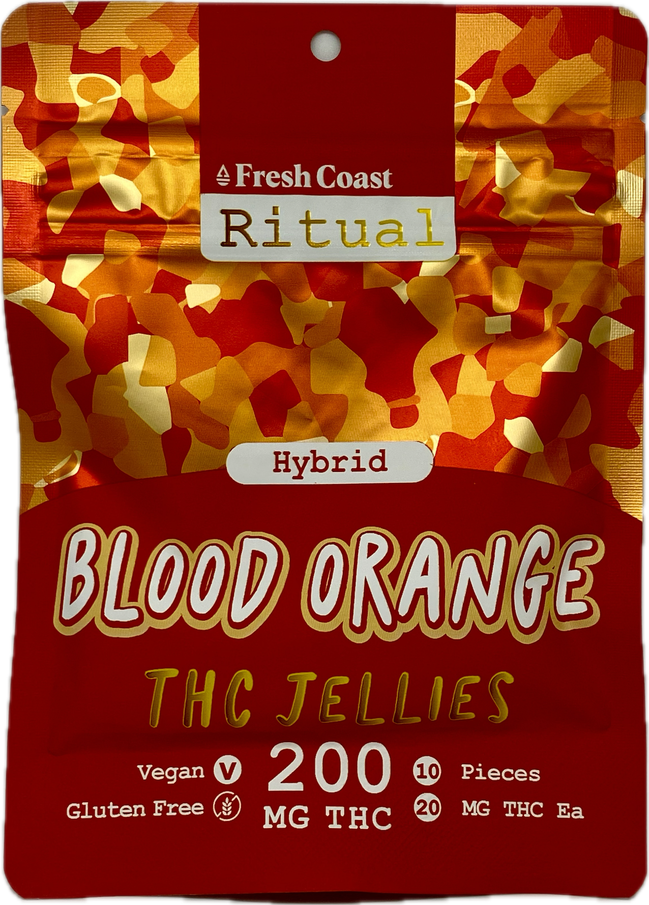 Photograph of product: Fresh Coast - Blood Orange Jellies - 200mg