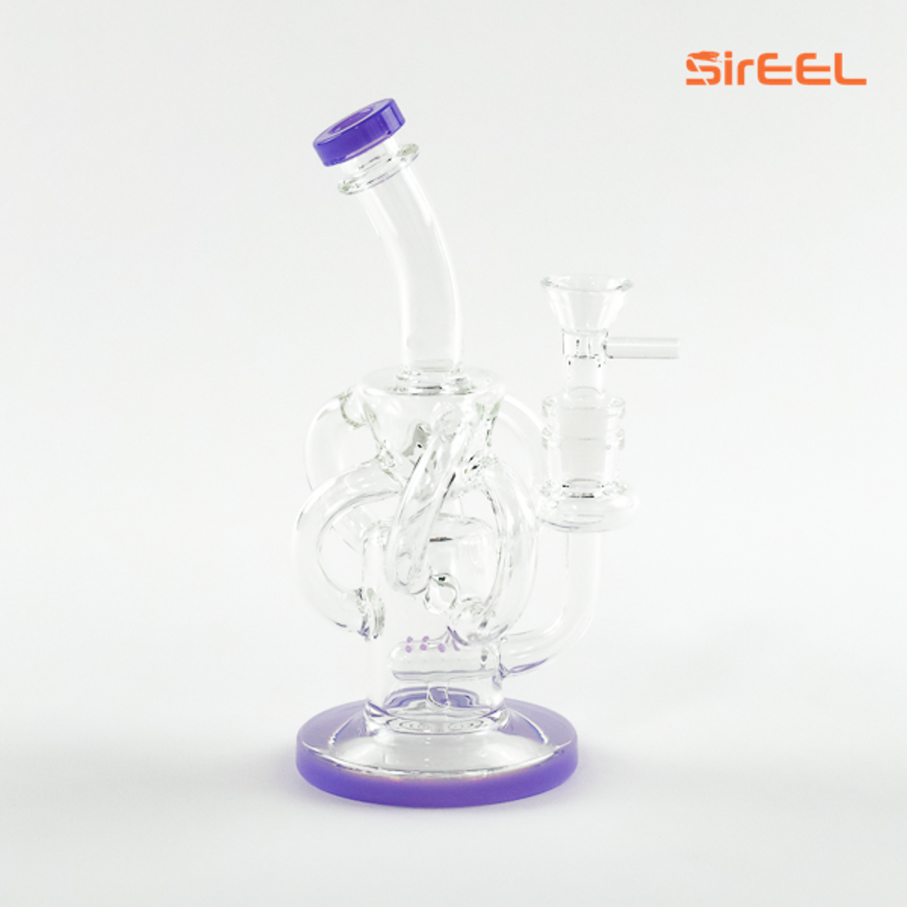 Photograph of product: 8" SirEEL Serenity Cycler Bong with Flower Bowl