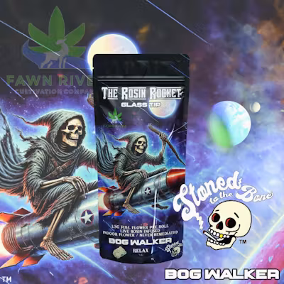Photograph of product: Stoned To the Bone | BOG Walker | Rosin Rocket | 1.3G