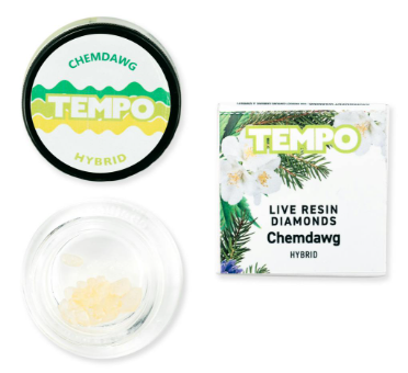 Photograph of product: Tempo Chemdawg Hybrid Live Resin Diamonds