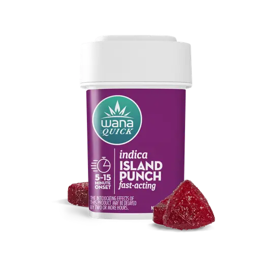 Photograph of product: Wana Quick Island Punch 10 pk