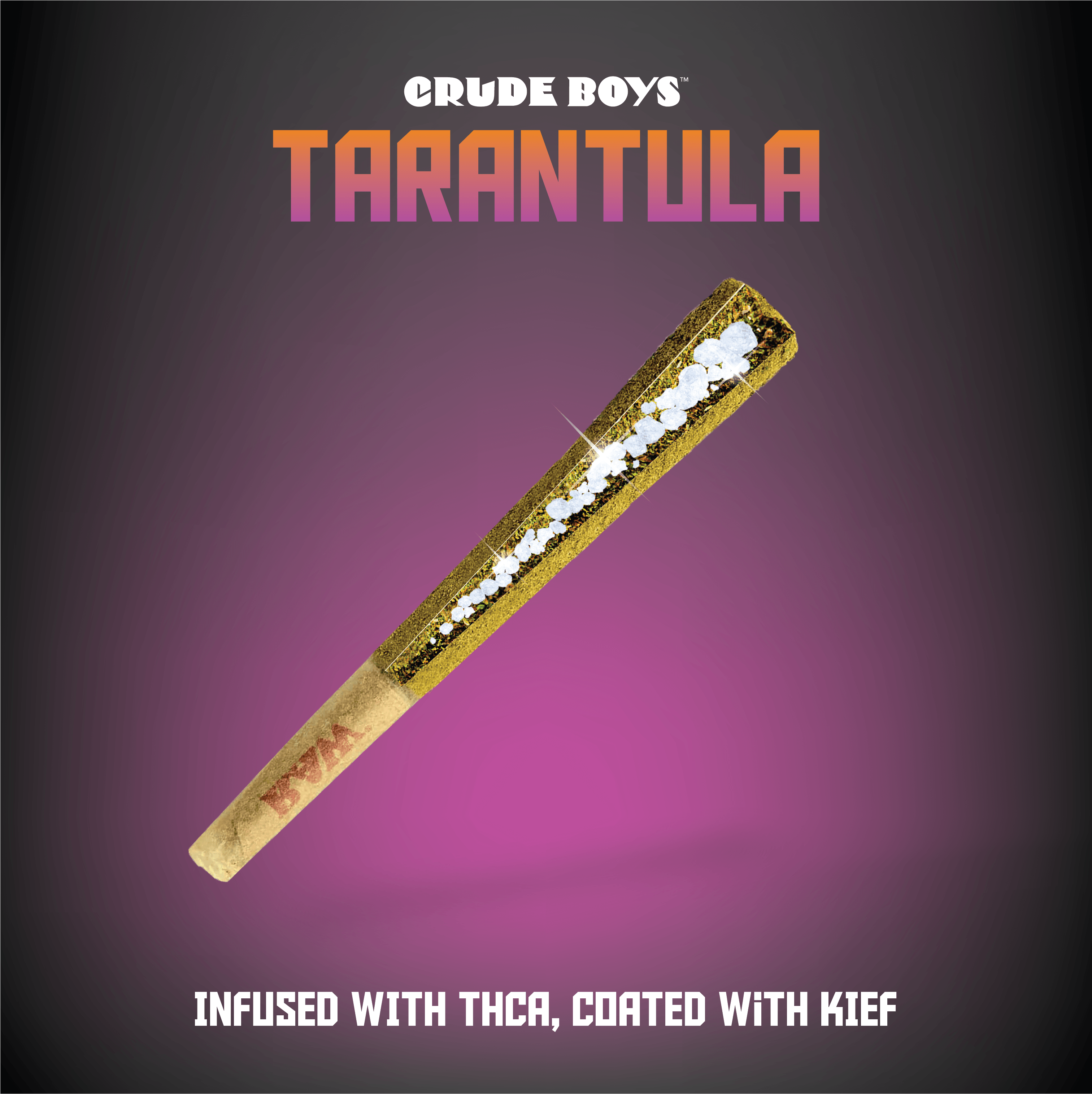 Photograph of product: Crude Boys 1.g Tarantula - White Lightning - Infused Pre-Roll