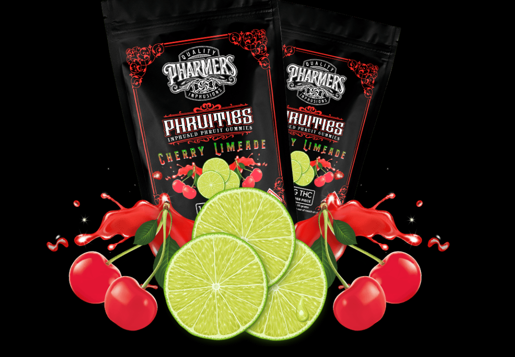 Photograph of product: Cherry Limeade | 100mg Gummies | Pharmers