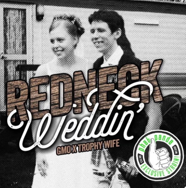 Photograph of product: Redneck Wedding 3.5g Flower Phat Panda