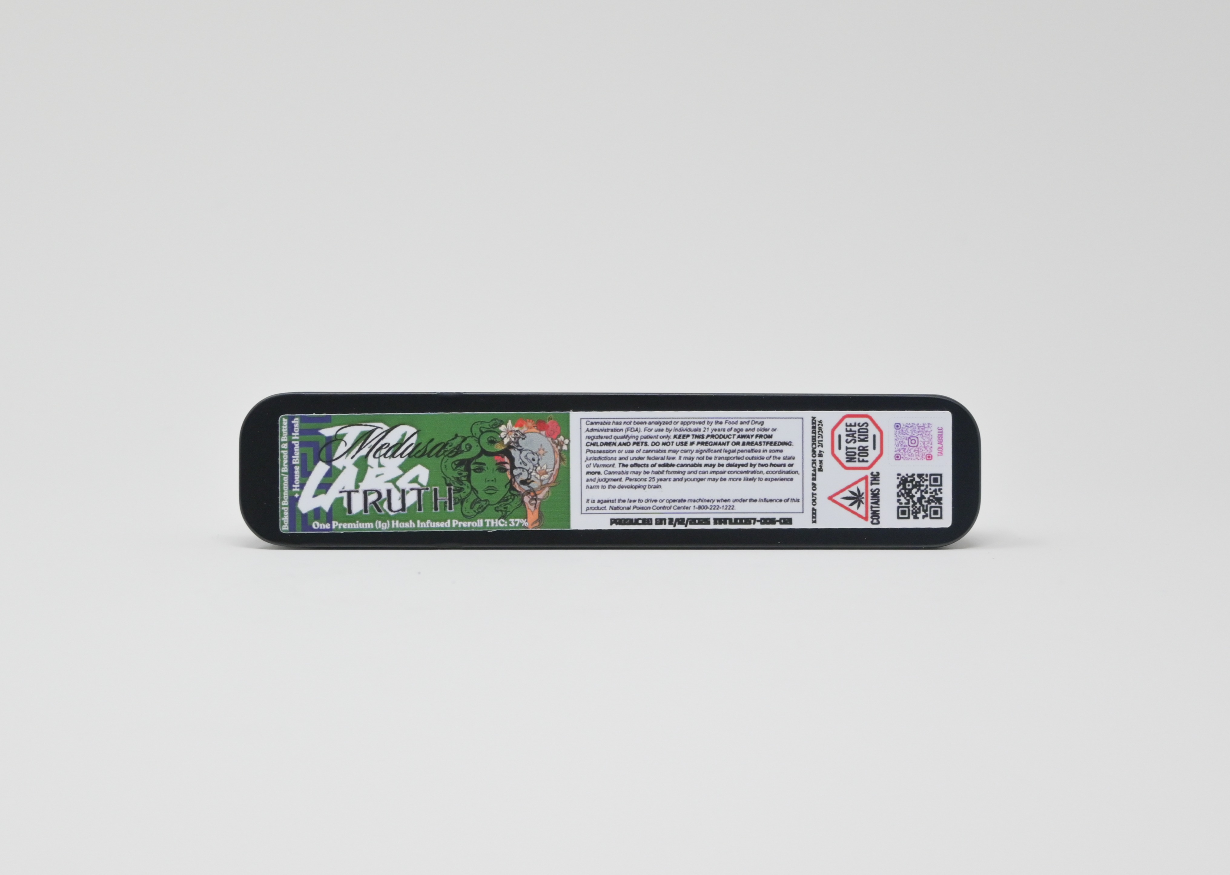 Photograph of product: Tao Labs Medusa's Truth au chocolat Infused Preroll