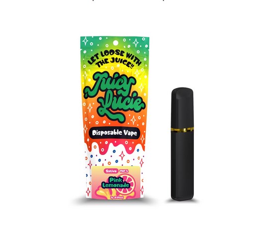 Photograph of product: Juicy Lucie - Pink Lemonade - 1g Disposable Vape