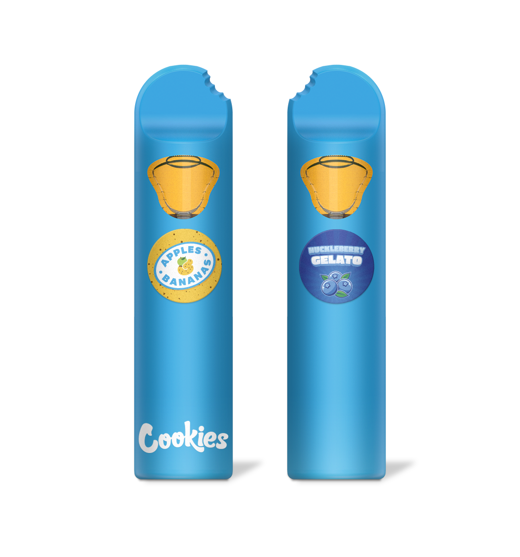 Photograph of product: Cookies | Apples & Bananas x Huckleberry Gelato 2 in 1 Disposable