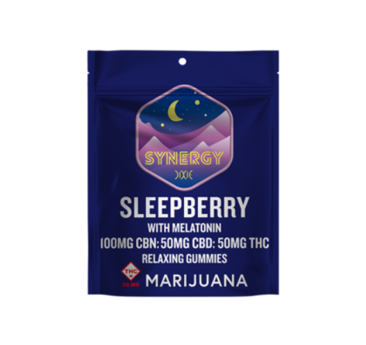 Photograph of product: 50mg Gummies | Synergy Sleepberry 2:1:1 CBN:CBD:TH-oui