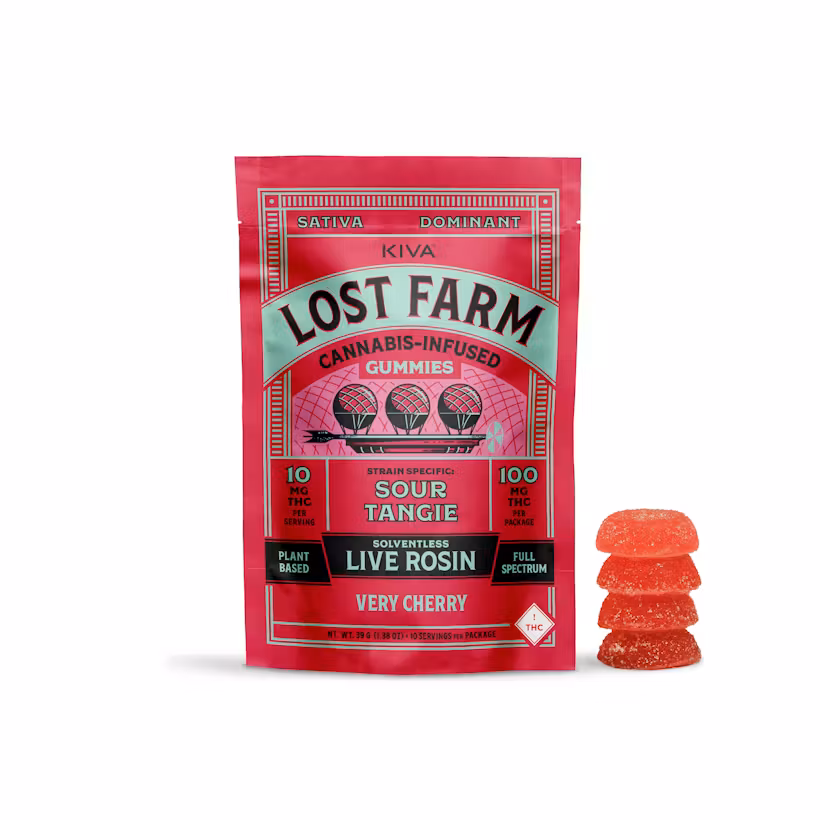 Photograph of product: Very Cherry Gummies (Live Rosin) - 100mg