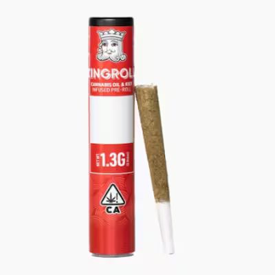 Photograph of product: KINGPEN KINGROLL INFUSED PREROLL - CANNALOPE HAZE X ACAPULCO GOLD 1.3G (1CT)