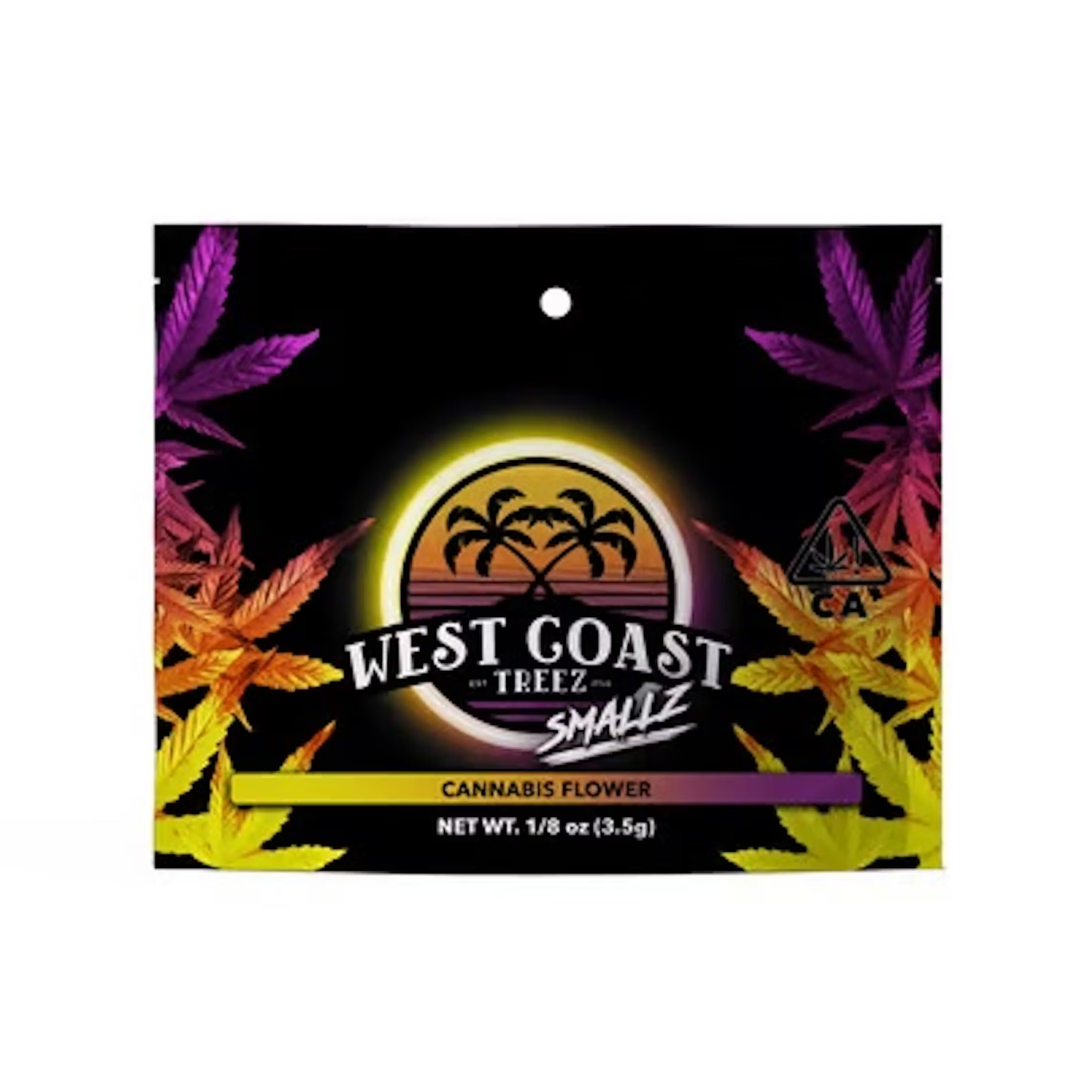 Photograph of product: West Coast Treez - Grape Ape (Oui'd) Smalls Flower - 14g