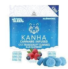 Photograph of product: Kanha - Tranquility 1:1:1 CBN Gummies - 10 Pack