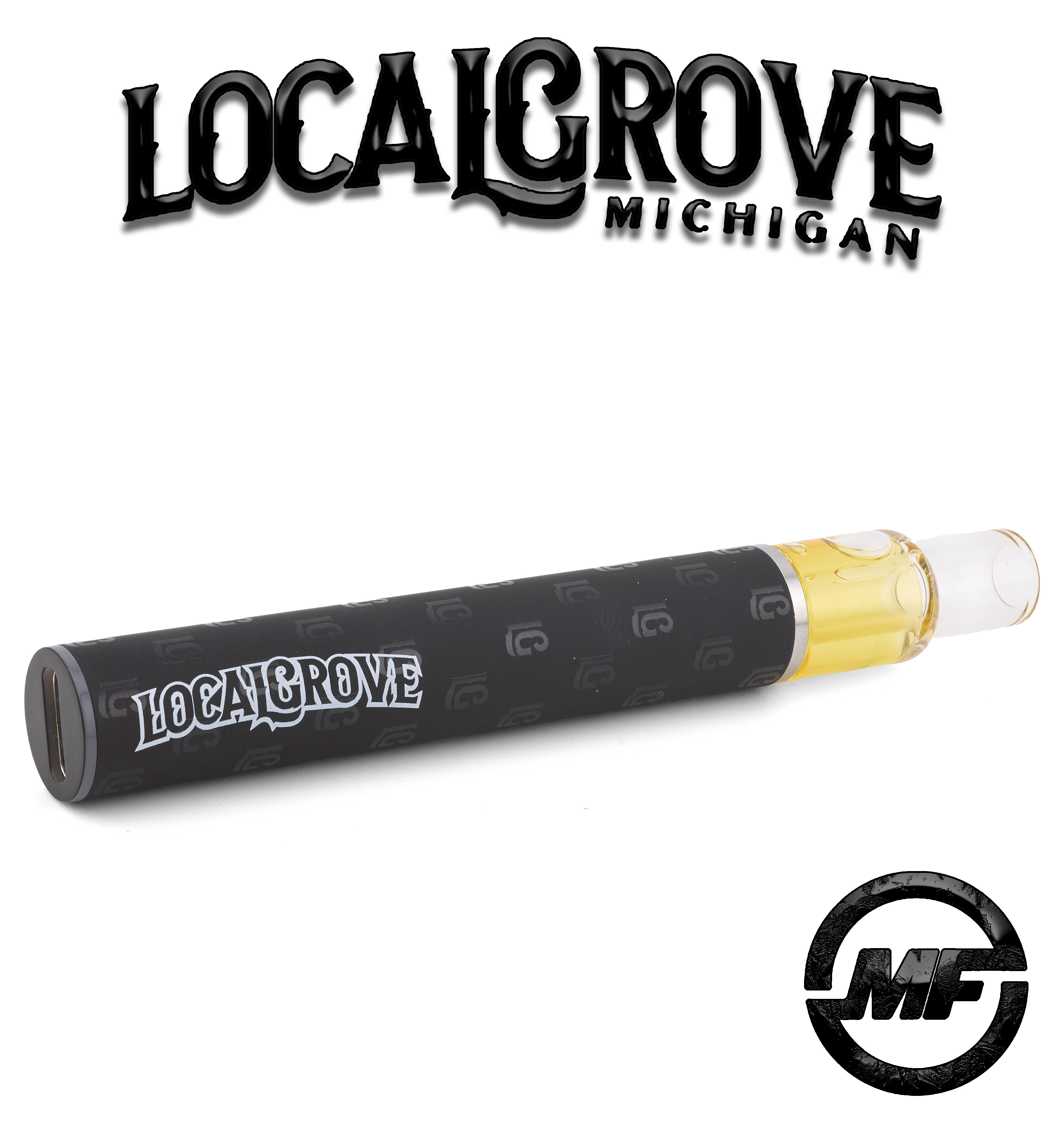 Photograph of product: Local Grove | Rainbow Guava | Live au chocolat Rosin Disposable | .5g