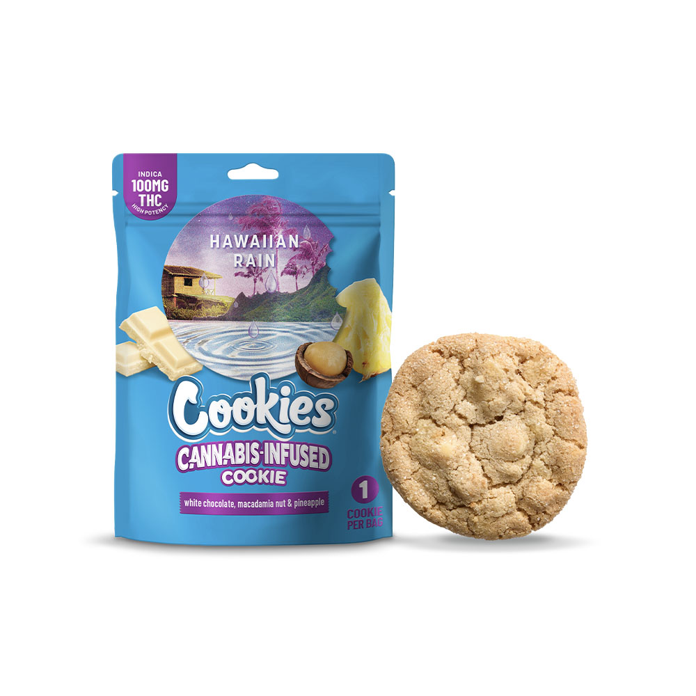 Photograph of product: Cookies - Hawaiian Rain - Single Dose Cookie - Baked Goods - 100mg