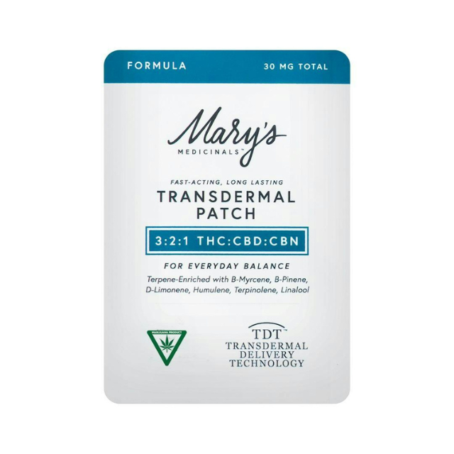Photograph of product: SINGLE PATCH- 3:2:1 TH-oui:CBD:CBN