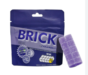 Photograph of product: Blueberry Dreams (I) Cannabals | Brick Gummies (100mg)