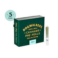 Photograph of product: Dogwalkers - Kosher Kush - 5pk Pre Roll - 1.75g
