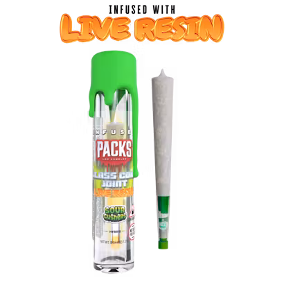 Photograph of product: Packs | Sour Gushers Infused Pre-Roll | 1.0g