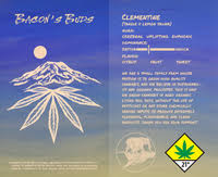Photograph of product: Bacons Buds - Clementine - 3.5g