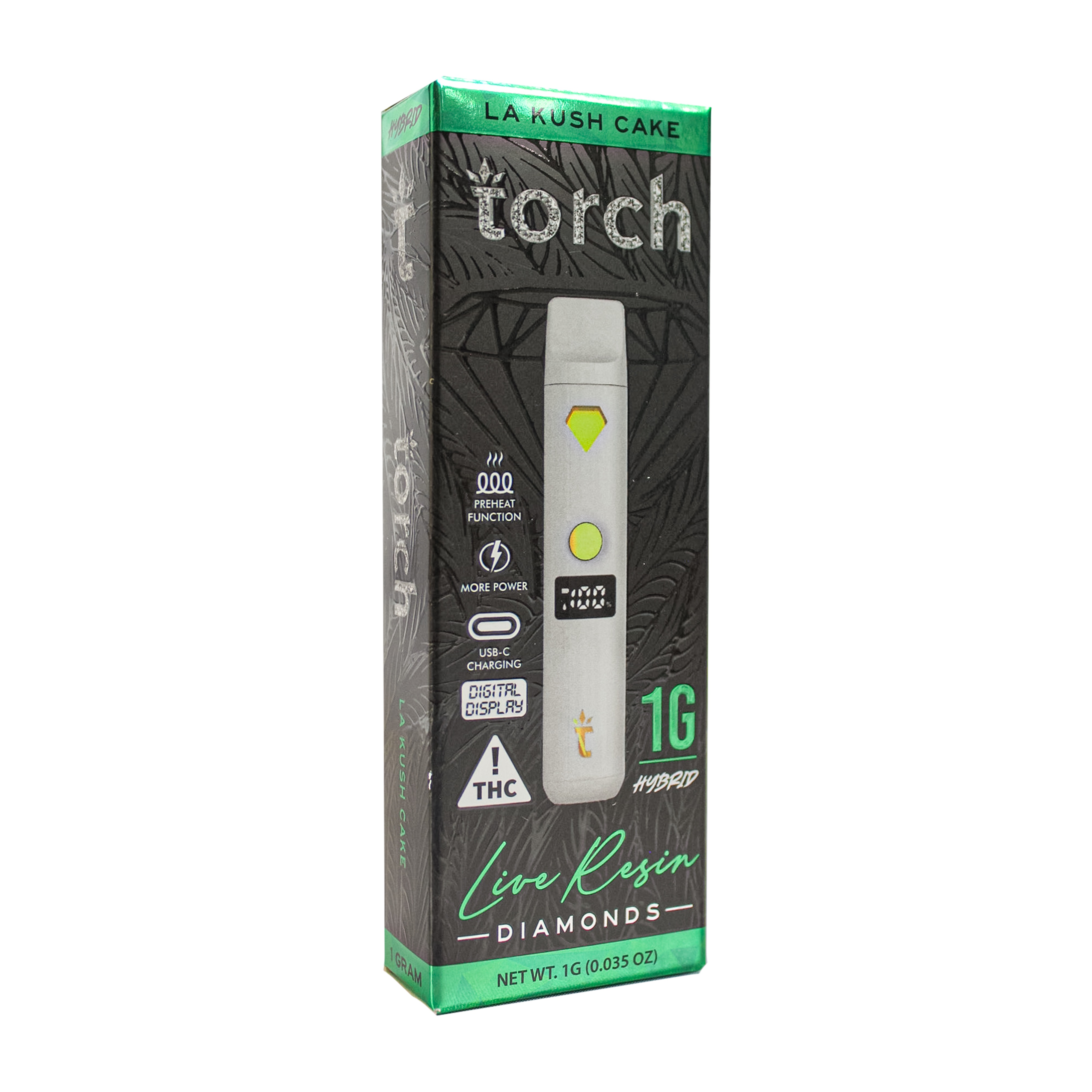 Photograph of Product: Torch LA Kush Cake Live Resin Disposable