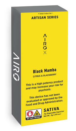 Photograph of product: Airo - Black Mamba 1g Disposable