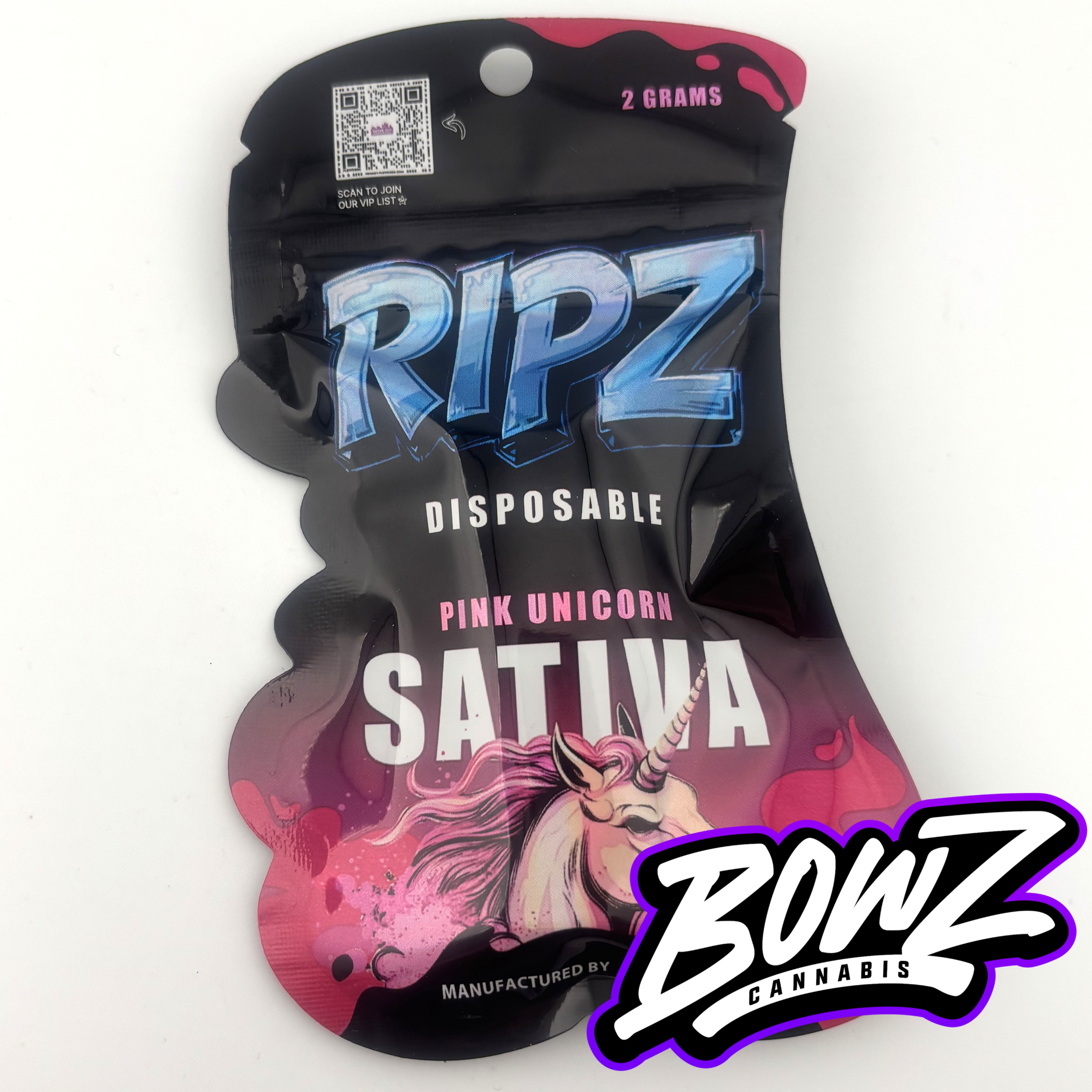 Photograph of product: Ripz - Disposable Vape - (2g) - Oui'd - **PINK UNICORN** (3/$40)