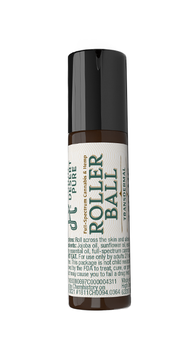Photograph of product: High Desert Pure 1:1:1 TH-oui:CBD:CBG Transdermal Roller Ball