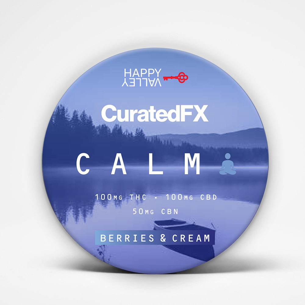 Photograph of product: CuratedFX Gummies 100mg - Berries & Cream - CALM
