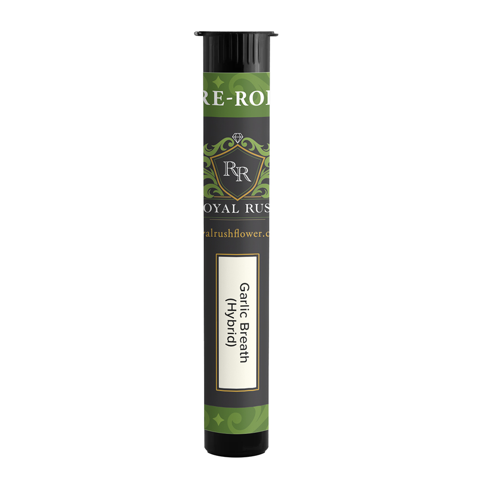 Photograph of Product: Royal Rush Pre-Roll - Garlic Breath (H)